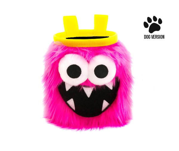 Crafty Pink Five Toothed Monster Dog Treats Pouch