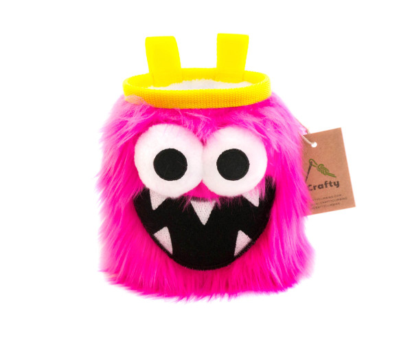 Crafty Pink Five Toothed Monster Chalk Bag